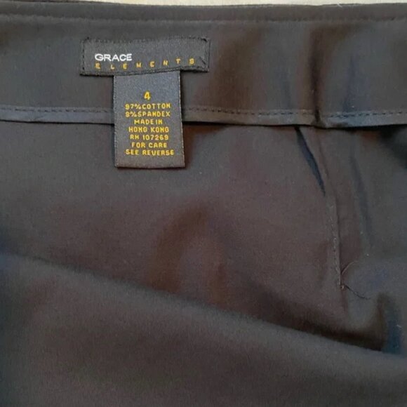 Grace Elements Vintage Y2K Pencil Skirt Black Size 4 - Picture 4 of 4